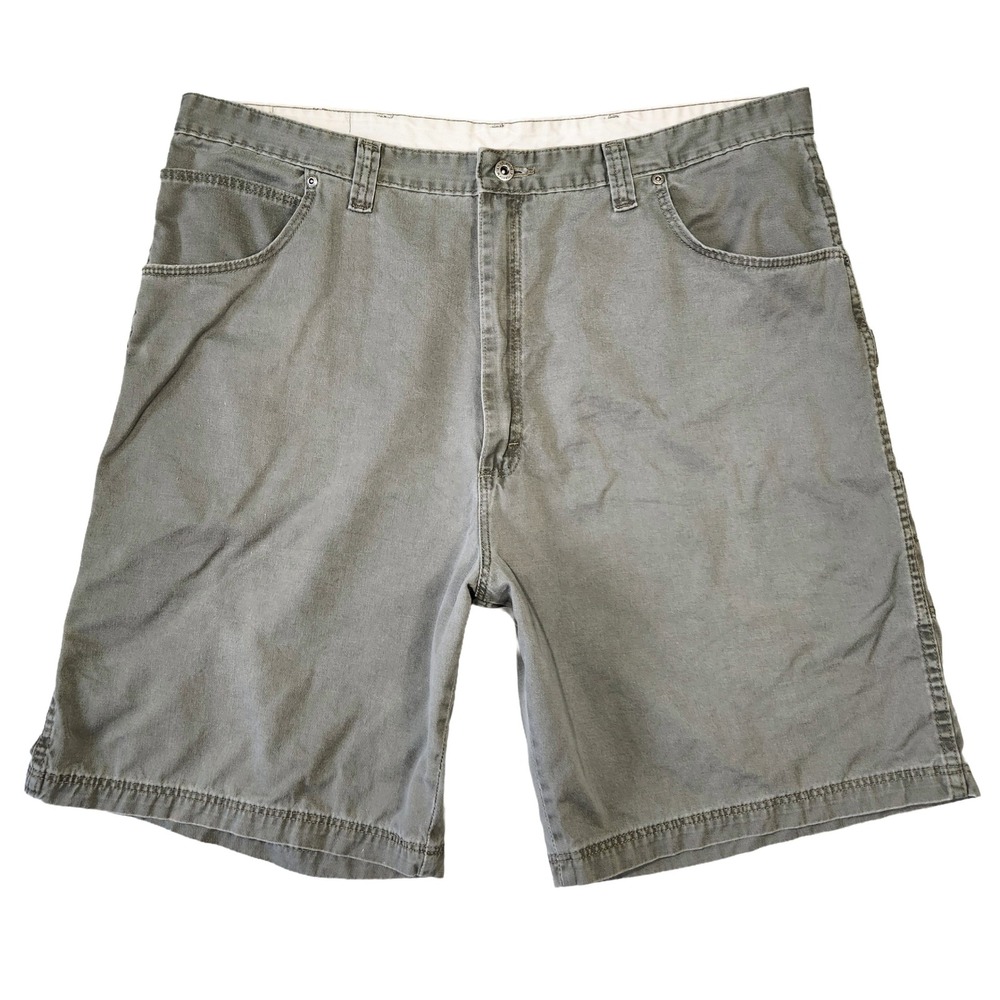 Wrangler Shorts Mens 42 Olive‎ Green Summer Chunky Punk Grunge Wide Leg Western